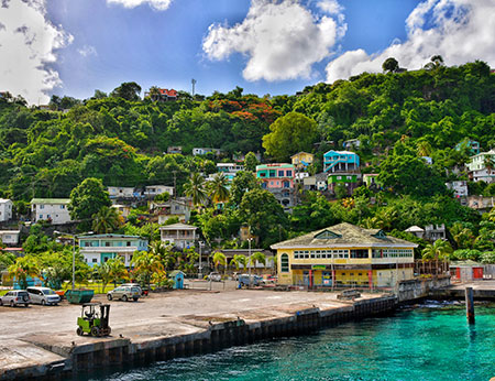 Sea port of Kingstown Saint Vincent and the Grenadines