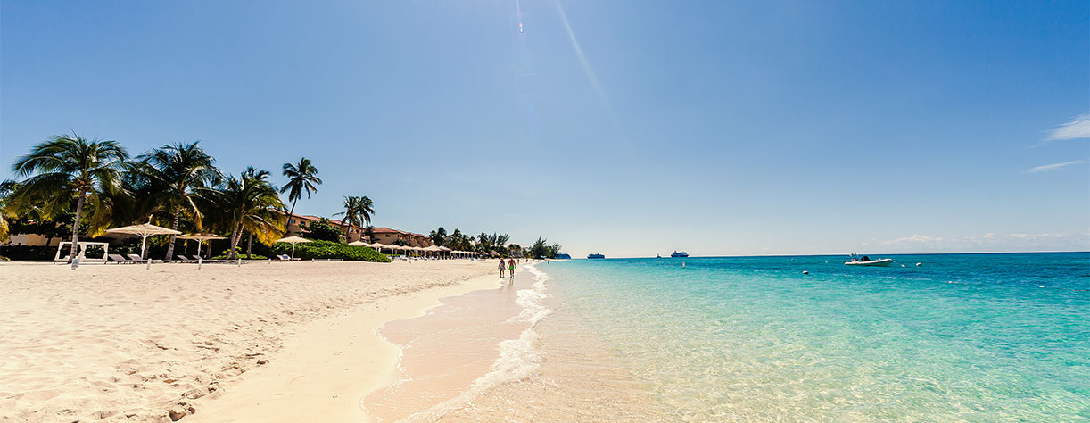 Seven miles beach on Grand Cayman