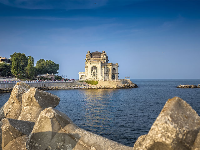 View of old casino from Constanta, Romania