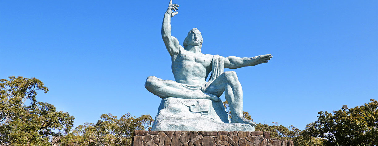 Nagasaki Peace Statue in Nagasaki Peace Park, Japan