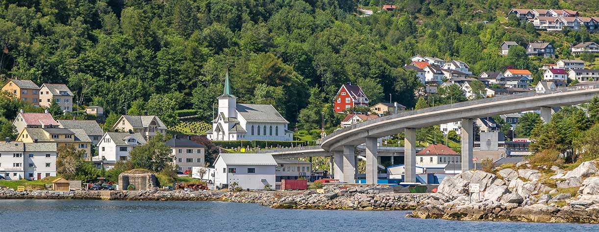 View of Maloy, Norway