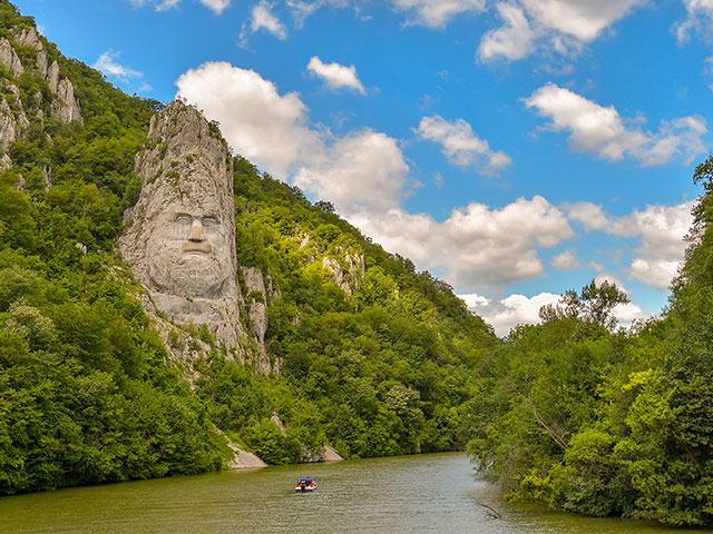 The rock sculpture of Decebalus The rock sculpture of Decebalus
