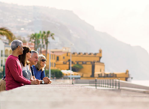 Friends exploring Funchal, Maderia Exploring the Canaries & Madeira