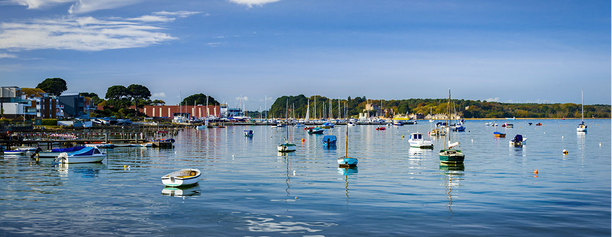 Poole harbour, Dorset, UK