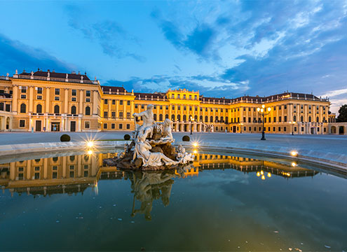 Schonbrunn Palace in Vienna, Austria Cultural Cities of the Upper Danube