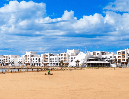 Agadir main beach in Agadir city