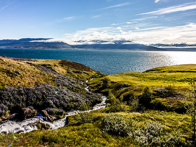 West Fjords of Iceland with picturesque moutains and waterfalls West Fjords of Iceland with picturesque moutains and waterfalls