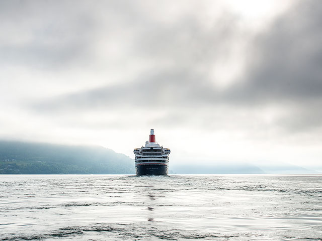 Balmoral cruising Innvikfjorden, Norway