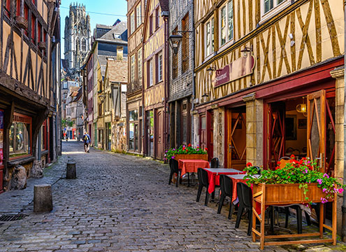 Quaint cobbled streets of Rouen Uncrowded City Stays