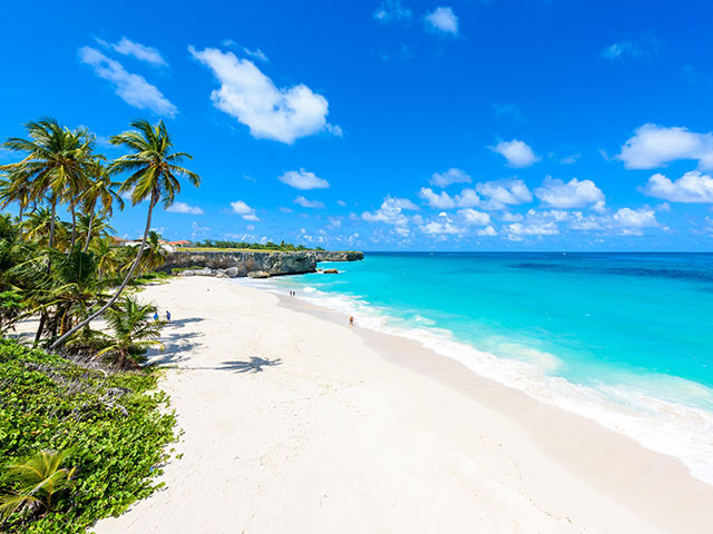 Paradise beach in Bridgetown, Barbados Paradise beach in Bridgetown, Barbados