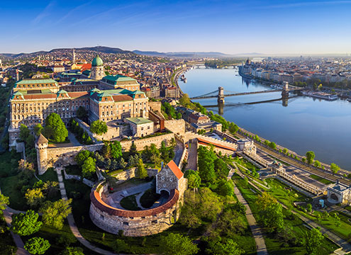 Ariel view of Budapest, Hungary Ariel view of Budapest, Hungary