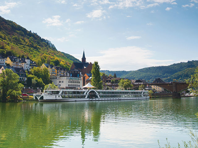 Brabant docked in Cochem, Germany Brabant docked in Cochem, Germany