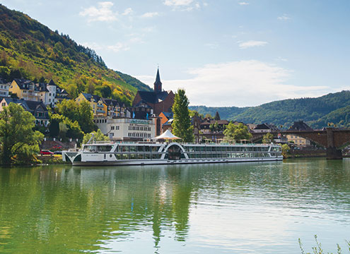 Brabant docked in Cochem, Germany Brabant docked in Cochem, Germany