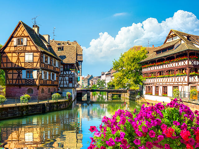 Timbered buildings in Petite France, Strasbourg Timbered buildings in Petite France, Strasbourg