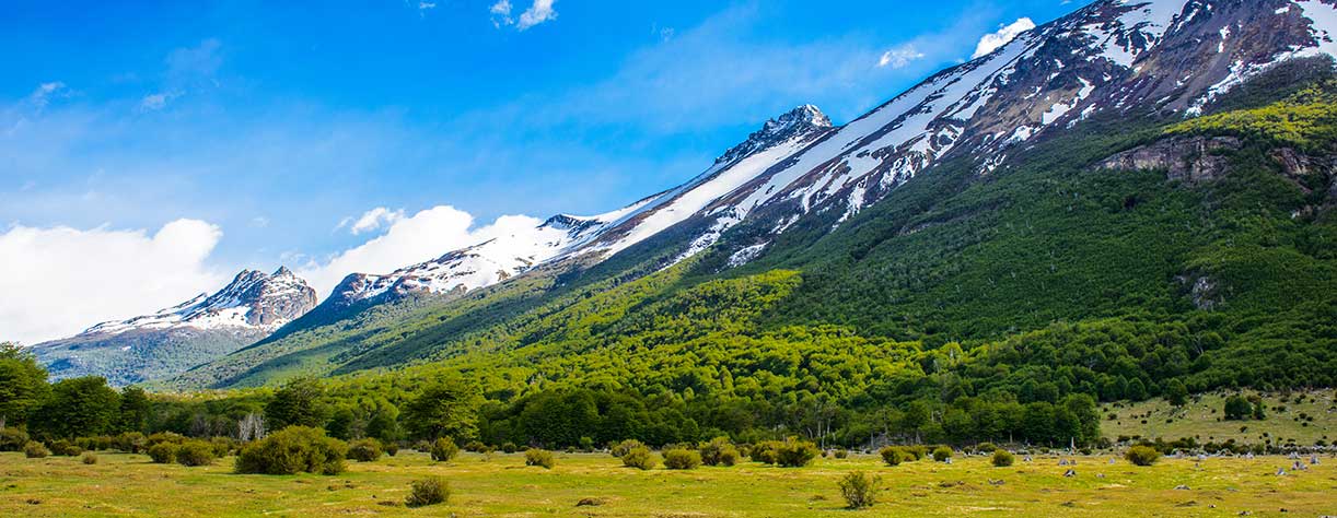 Landscape of the Tierra del Fuego National Park, Argentina