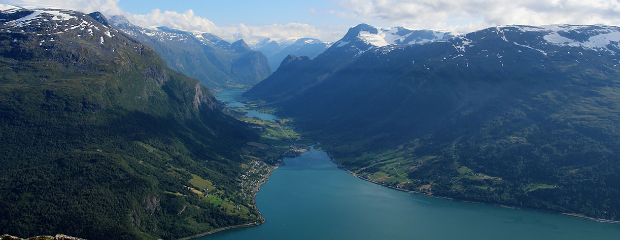 landscape in Norway from Hoven/Loen/Nordfjordeid
