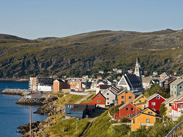 View of Hammerfest, norway