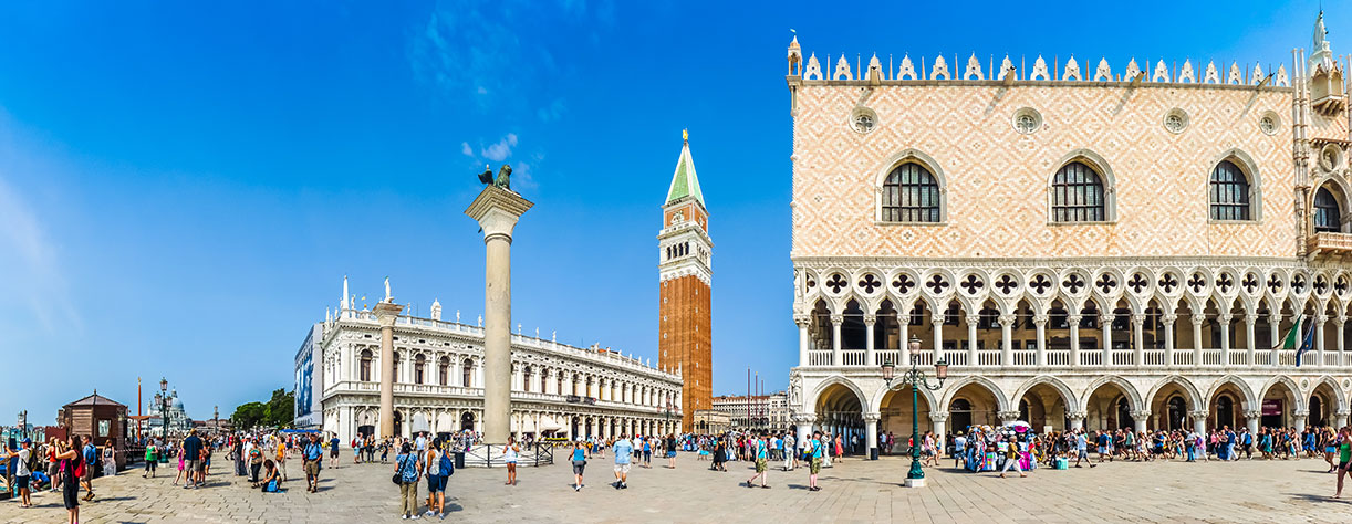 Piazzetta San Marco with Doge's Palace and famous St Mark's square, Venice, Italy Piazzetta San Marco with Doge's Palace and famous St Mark's square, Venice, Italy