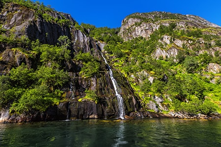 Trollfjord Waterfall