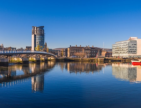 River Lagan, Belfast City Cities of the UK & Ireland