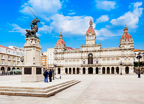 City hall, La Coruna, Spain Five Night Spanish Escape