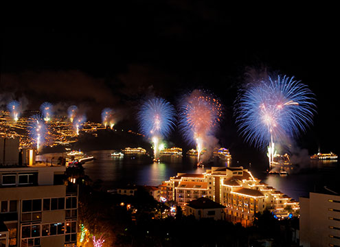 Famous Fireworks in Funchal Madeira Canaries Christmas & New Year