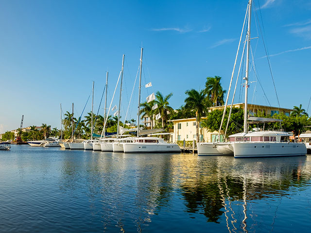 Scenic view of Fort Lauderdale waterfront, USA