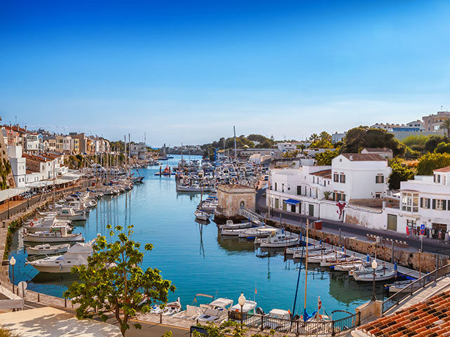 View on old town Ciutadella, Menorca, Spain