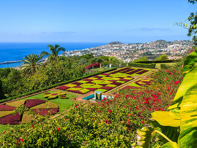 View of Botanical gardens Funchal, Madeira