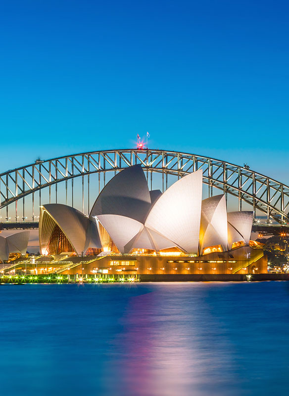Sydney opera house and bridge, Australia Sydney opera house and bridge, Australia