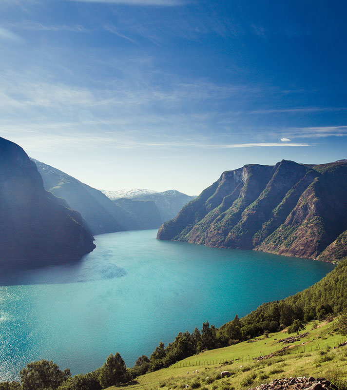 Naeroyfjord in Norway Naeroyfjord in Norway