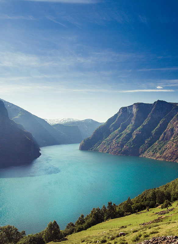 Naeroyfjord in Norway Naeroyfjord in Norway