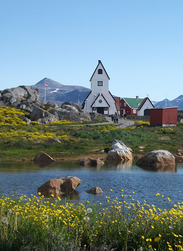 Church in Nanortalik in Greenland