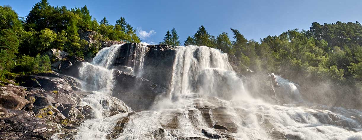 The Furebergfossen waterfall, Norway