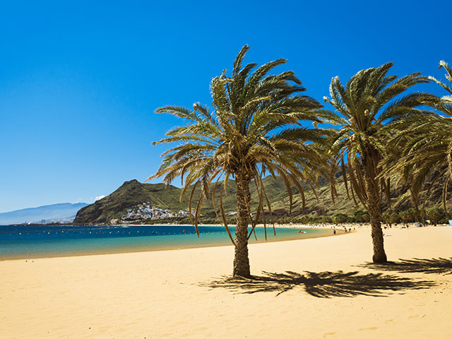 Beautiful beach Las Teresitas, Tenerife