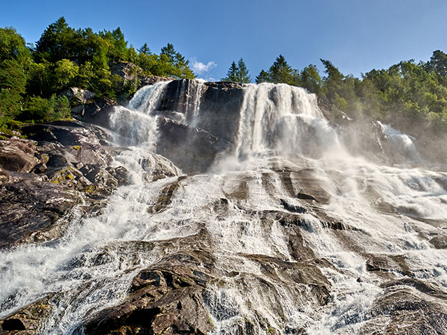 The Furebergfossen waterfall, Norway
