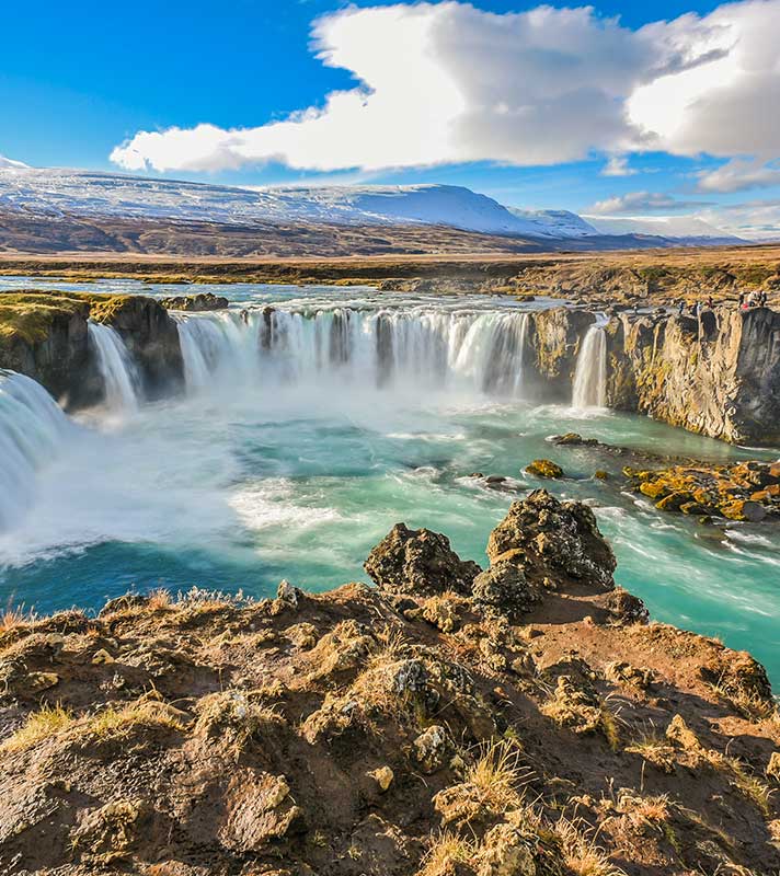 Godafoss Waterfall , Iceland Godafoss Waterfall , Iceland