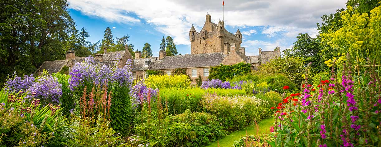 Cawdor Castle with gardens near Inverness, Scotland