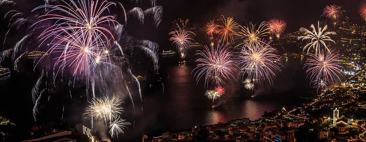 Fireworks over funchal, Madeira