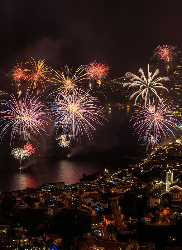 Fireworks over funchal, Madeira