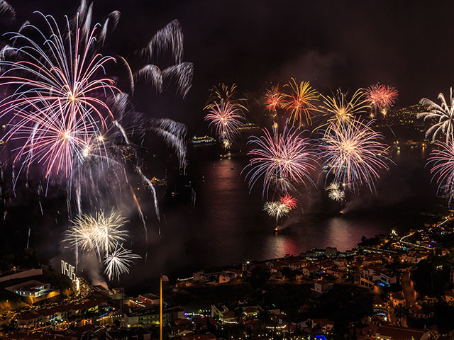 Fireworks over funchal, Madeira