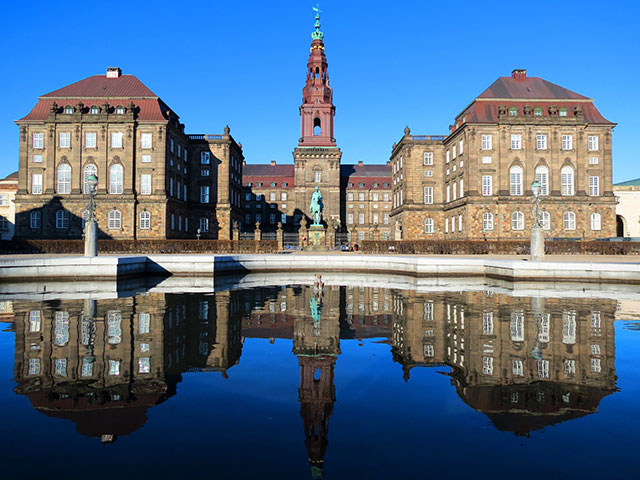 Christianborg palace in Copenhagen Christianborg palace in Copenhagen