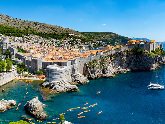 The walled city of Dubrovnik, Croatia