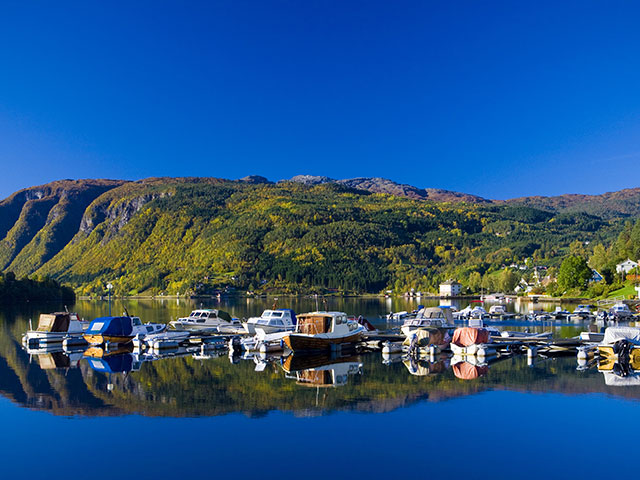 Fjord in Ulvik, Norway