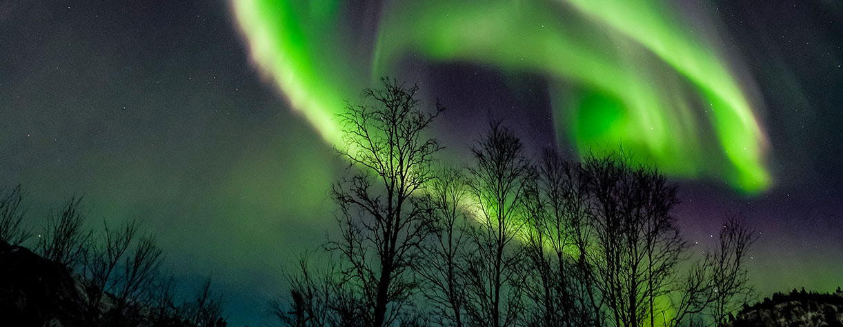 Aurora Borealis (Northern lights) on Alta, Norway.
