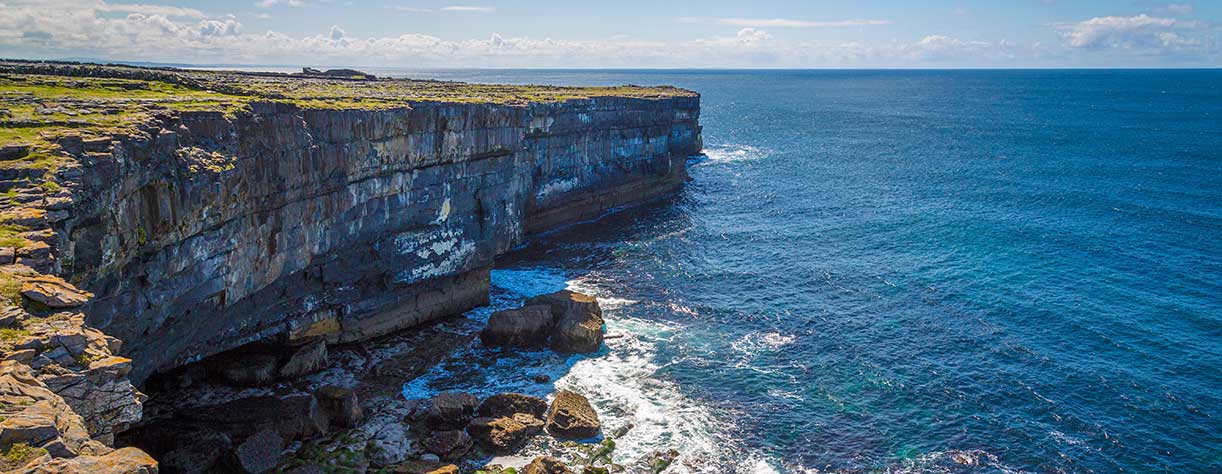 Cliffs at Dún Aonghasa on Inshmore, Aran Islands, Co Galway, Ireland