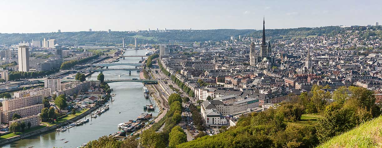 Rouen on the River Seine, France