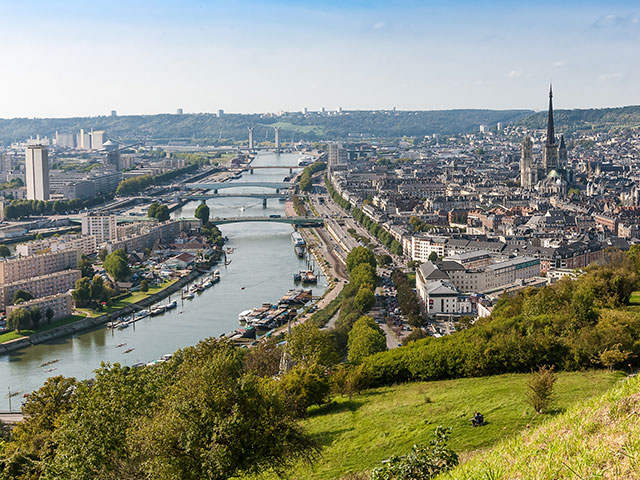Rouen on the River Seine, France