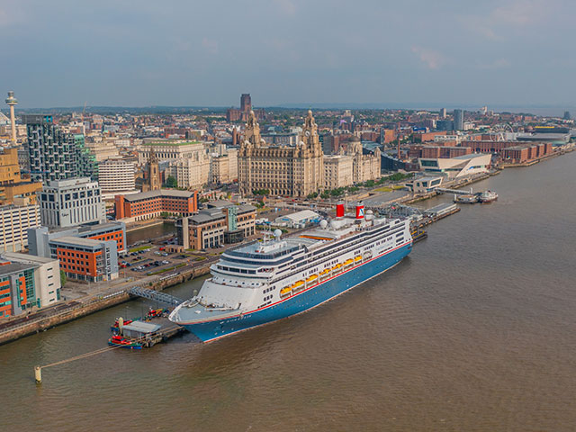 Borealis docked in Liverpool, UK