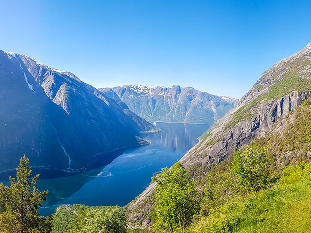 A majestic view on Eidfjord, Norway